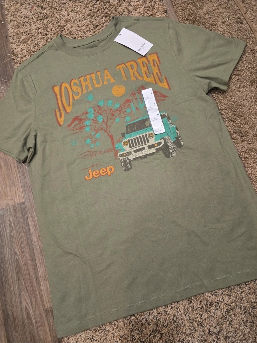Jeep Joshua Tree Graphic Tee — Olive Green